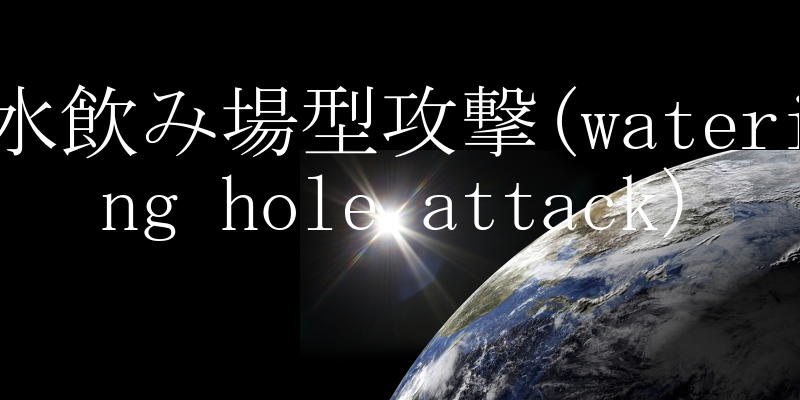 ݏ^U(watering hole attack)̐