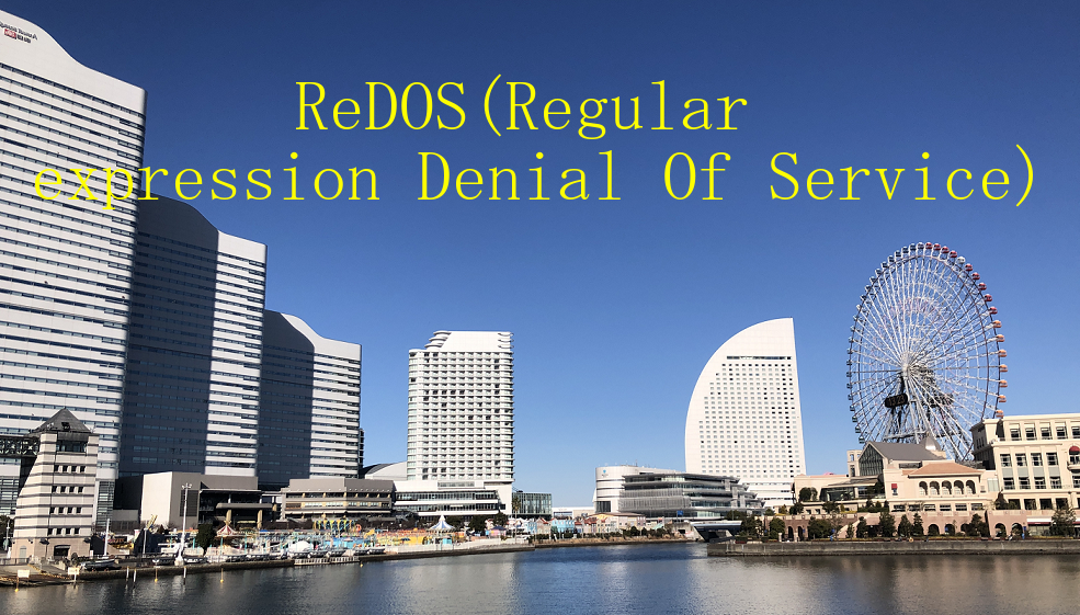 ReDOS(Regular expression Denial Of Service)̐